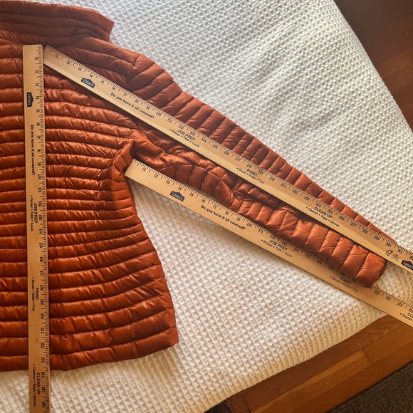 Arcteryx Yerba Goose Down Puffer Jacket Orange Full Zip - Picture 5 of 8